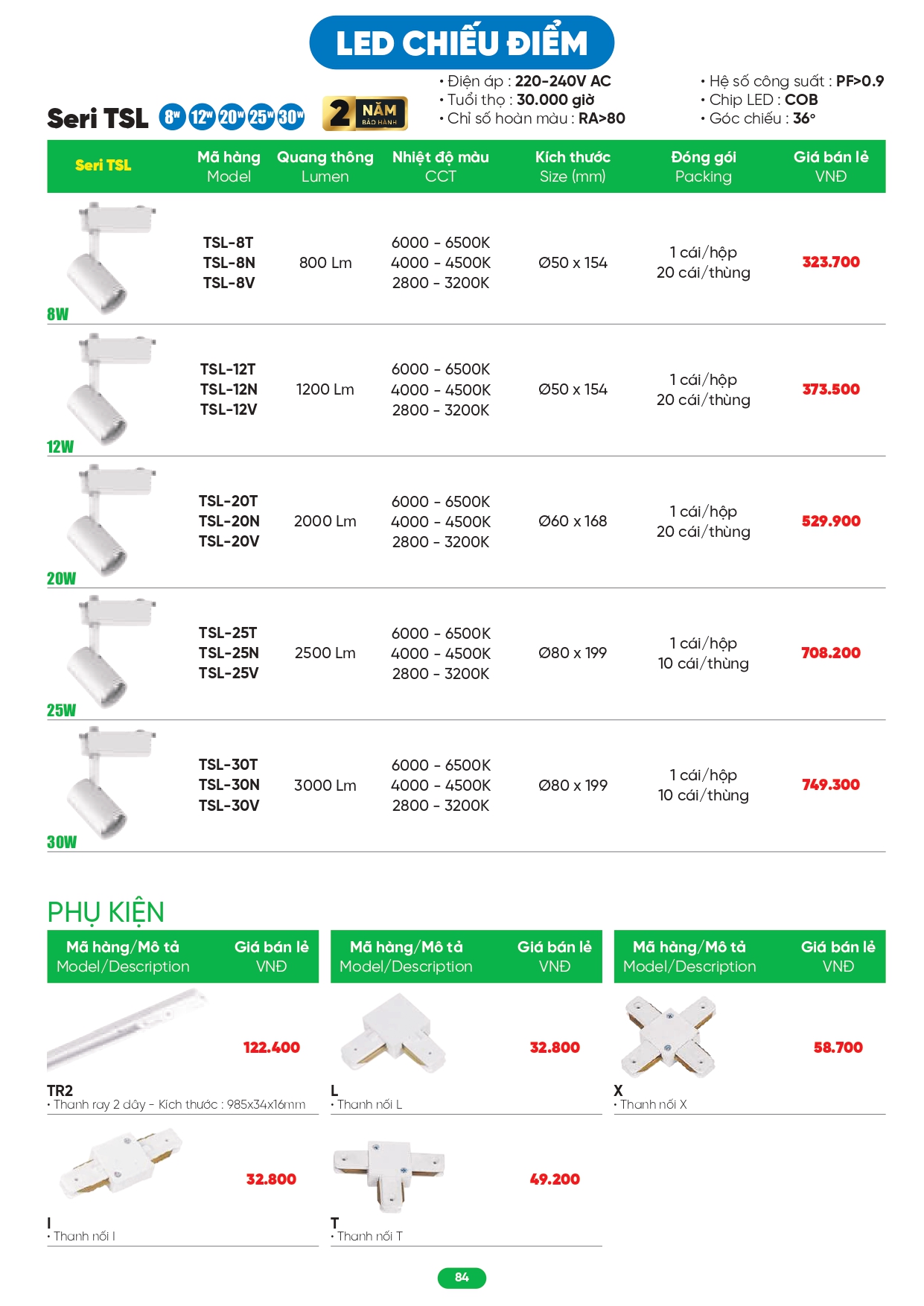 Bảng giá đèn LED MPE 2026